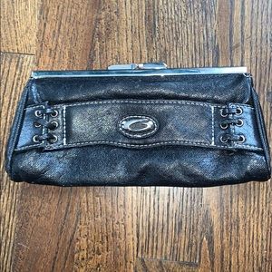 Guess Clutch in Black Leather